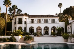 Villa de luxe à Beverly Hills illustrant le patrimoine familial associé à l'affaire Menendez